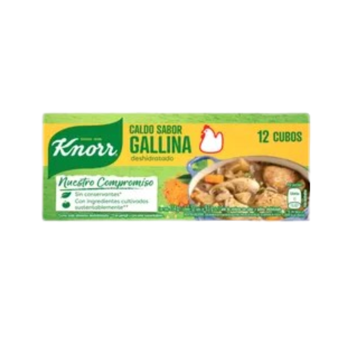 Caldo en cubos de Gallina Knorr -12 unid.